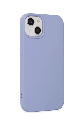 Apple iPhone Uyumlu Uyumlu 14 Kılıf Nano İçi Kadife Silikon - Lila