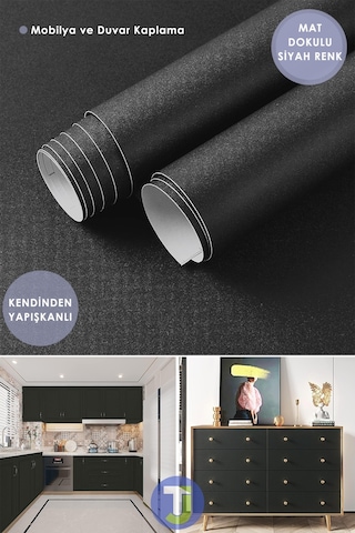 Technojet Kendinden Yapışkanlı Mat Renkli Mutfak Banyo Tezgah Duvar Dolap Ve Masa Kaplama 60cmx100cm 001