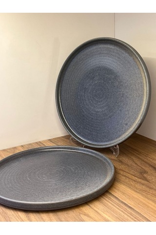 2'li Hornfels Ripple 26cm Düz Tabak Yemek / Servis / Sunum Tabağı Çok Renkli
