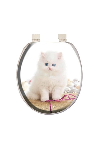 Softy Classic Desenli Yumuşak Klozet Kapağı Beyaz 8691580104985