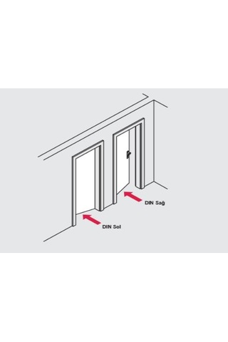 Hafele Kapı Kilit sessiz Kilit -  Wc Sol