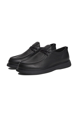 Tommy Hilfiger Siyah Erkek Casual Ayakkabı Comfort Leather Moc Toe Shoe