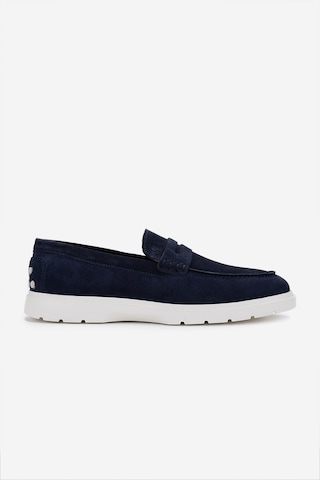 Valmenti Erkek Hakiki Deri Lacivert Süet Loafer Ayakkabı 205 5915 Erk Ayk Y25 K.lacı Suet Lacivert