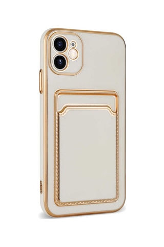 Apple Uyumlu iPhone 12 Zore Bark Kartlıklı Kapak