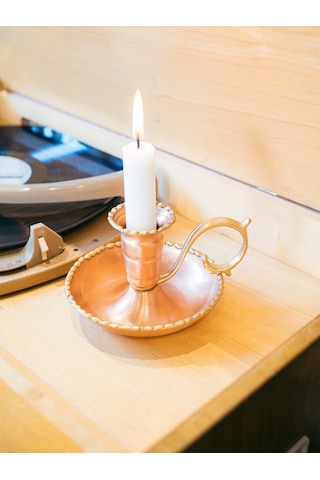 Bakır El Şamdanı Eritmel Model Mat Renk