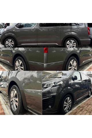 Peugeot Expert 2021 2022 2023 2024 2025 Uyumlu Kapı Ve Çamurluk Koruma Premium Dodik Seti Siyah 8 Parça Tam Set