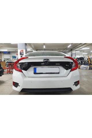 Autogp Honda Civic Fc5 Uyumlu Bagaj Kapağı Üst Kaplaması Siyah 2016 / 2021 Cm2012fc5bos-p