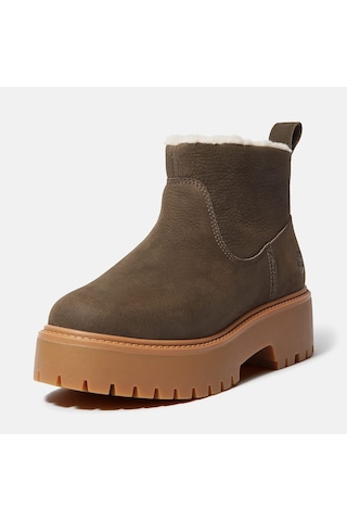Timberland Stone Street Mid Warm Lined Kadın Bot-34029 Koyu Kahverengi