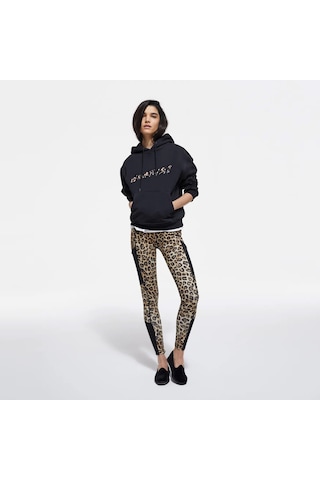 The Kooples Kadın Baskılı Siyah Sweatshırt