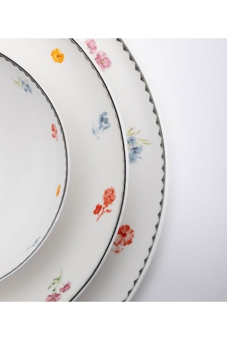 Maxx Doria Rosa Black Garden 6 Kişilik 29 Parça Yemek Takımı Pa2063