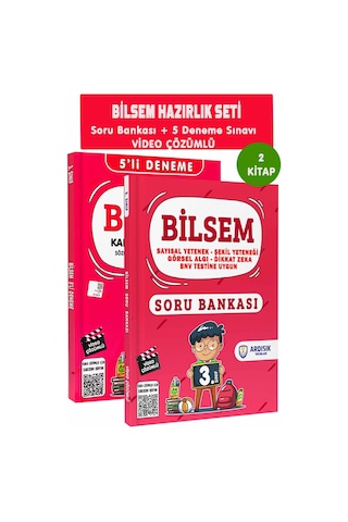 Ardışık Yayınları 3. Sınıf Bilsem Soru Bankası Ve Deneme Sınavı Tamamı Video Çözümlü 2 Kitap Set