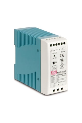 Meanwell Mdr-60-12 60w 12v 5a Ray Tip Güç Kaynağı