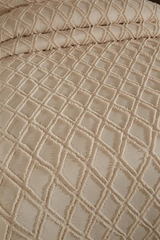 Çeyiz Diyarı Vesya 2 Parça Tek Kişilik Pike Takımı Bej Bej