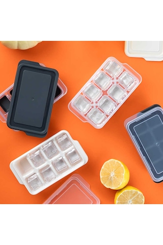 Porsima 16015 2 Adet Mini Yapışmaz Silikon Bas Çıkar Buz Kalıbı