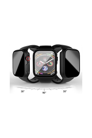 Apple Uyumlu Watch Series 7 8 9 45mm Hayalet Pc Sert Kasa Ekran Koruycu 360 Güvenli Koruma
