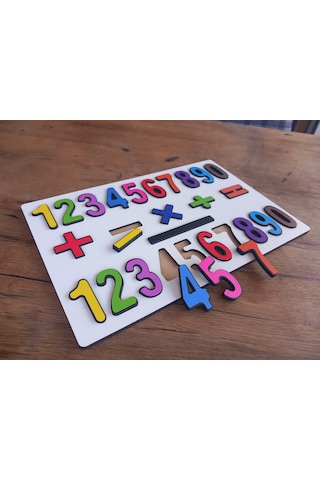 Ahşap Sayılar Puzzle