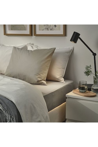 Ikea Ullvıde Yastık Kılıfı, Gri-bej, 50x60 Cm