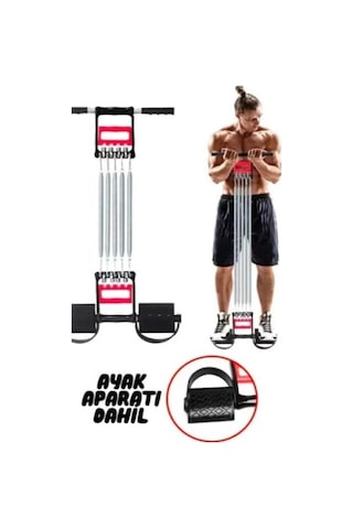 3'ü 1 Arada El Ayak Göğüs Fitness Yayı Resimdeki Gibi