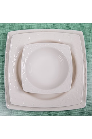 Güral Porselen Güral Vıvente 24 Parça 6 Kişilik Bone Yemek Takımı