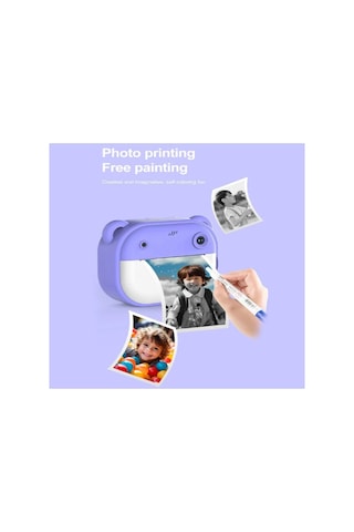 Dijital Video Kayıt Fotoğraf Çocuk Kamerası Anlık Termal Resim Kağıt Baskılı Evimdeyokyok
