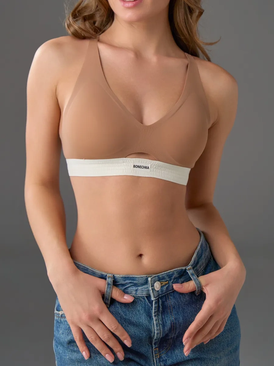 Bonechka Kemersiz Kesimli Sütyen 248479706 Bej