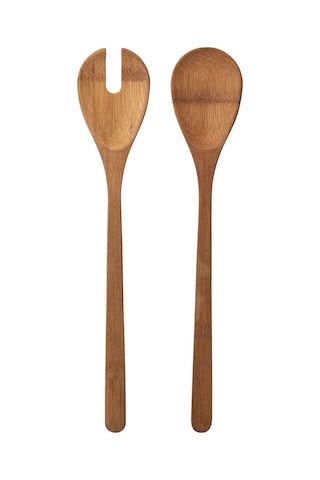 2'li Set Bambu Servis Kaşığı Uzunluk 31 Cm İkea Bambu Kaşık Seti