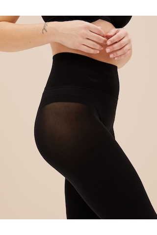 Marks & Spencer 60 Denye Dikişsiz Opak Külotlu Çorap T60008193 Siyah
