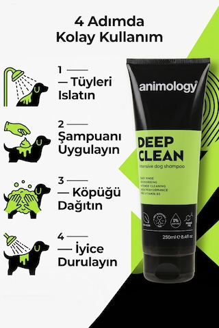 Animology Deep Clean Derin Temizleyici Arındırıcı Kedi Köpek Şampuanı 250 Ml