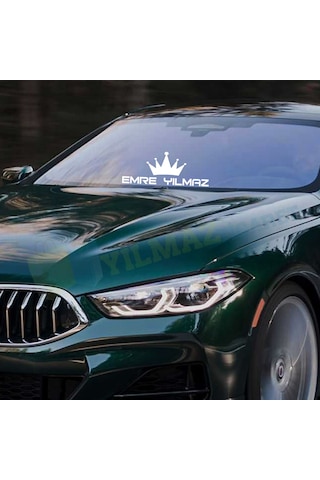 Kişiye Isme Özel Kral Taç Oto Sticker Araç Araba Etiket Çıkartma