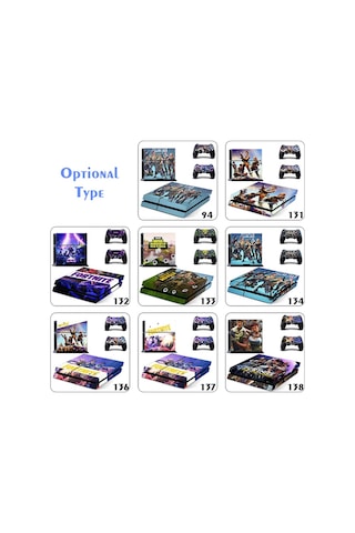 Kosona Oyun Konsolu İçin Pvc Yapışkanlı Dekoratif Sticker - Hava Geçirgen, Kolay Çıkarılabilir, 2 Kumanda İçin