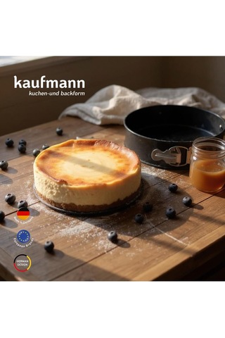 Düz Taban Kelepçeli Kek Kalıbı 24 Cm Siyah Çok Renkli