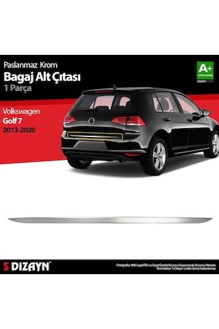 Volkswagen Golf 7 Krom Bagaj Alt Çıta 2013-2020