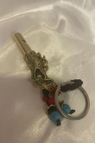Deprem Düdüğü Koruyucu Ejderha Objeli Feng Shui Ejder Nefesi Dragon Anahtarlık