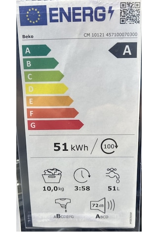 Beko CM 10121 10 KG 1200 Devir Çamaşır Makinesi Beyaz