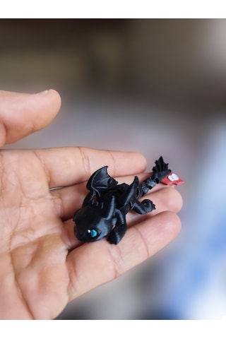 3d Baskı Hareketli Mini Ejderha Figürü Eklemli Dekoratif Koleksiyon Figürü