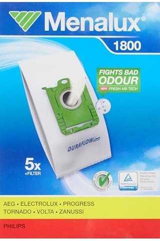 1800, 5 Staubbeutel, Duraflow Fresh Mit Anti-odour, Passend U.a. Für S-bag, Ultrasilencer, Classicsilence, Asp 71, Apf