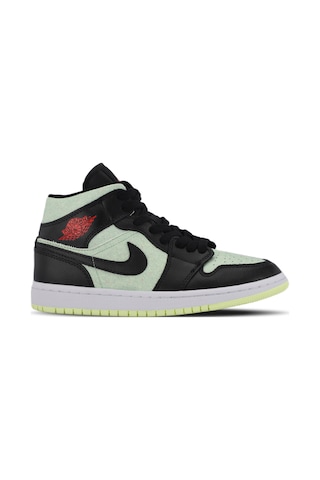 Nike Wmns Aır Jordan 1 Mıd Se Kadın Siyah / Yeşil Sneaker Siyah / Yeşil