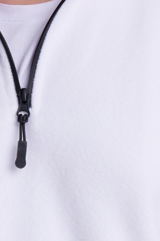 Tudors Kadın Standart Fit Antipilling Tüylenme Yapmayan Soğuk Geçirmez Ekru Bato Yaka Polar Sweatshirt-41780 Ekru