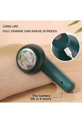 Bosphorusboutique02 Yeşil Elektrikli Pelet Lint Sökücü Giyim Saç Topu Düzeltici Fuzz Elbise Kazak Tıraş Makinesi Makaralar Temizleme Cihazı Şarj Edilebilir Yeşil