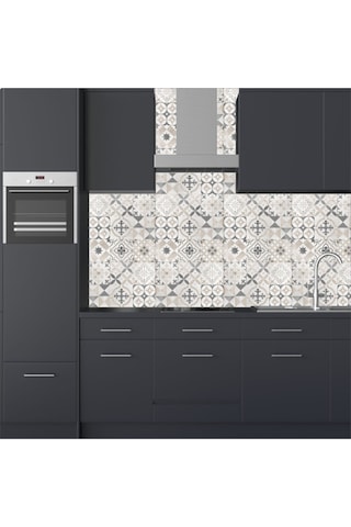 Mutfak Tezgah Arası Kendinden Yapışkanlı Folyo Kaplama Taş Desen Eskitme 60cmx100cm