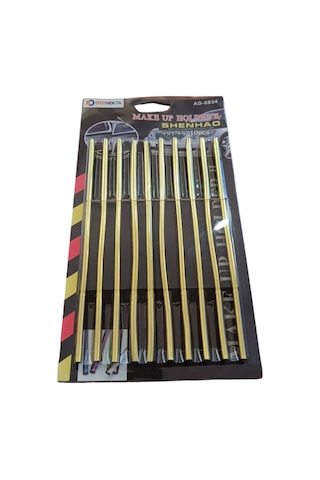 U Tip Geçmeli Havalandırma Nikelaj Şerit Çıta İnce 20cm 10 Parça Gold