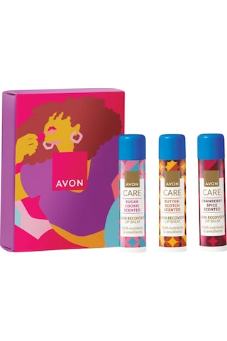 Avon Care Festive Kisses Dudak Balmı Seti 3 x 4 G