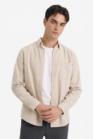 Defacto Regular Fit Gabardin Gömlek F1261ax26spbg766 Bej-bg766