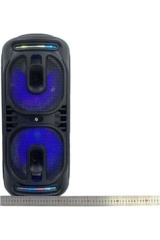 Kts-1819 Siyah Bluetooth Hoparlör Rgb Led, Dahili Mikrofon, Kumandalı Speaker-1325