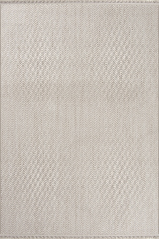 Sareno 191108 Bej - Zigzag Desenli Bej Modern Salon Halısı Mavi