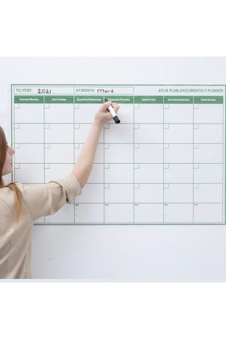 Mini Aylık Planlayıcı Statik Kağıt Tahta