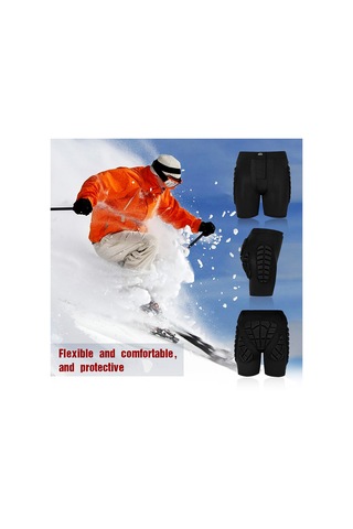 Geeroyoo Yetişkinler İçin Siyah Spandeks Kayak Koruma Kısa Pantolonu - S Beden Diğer