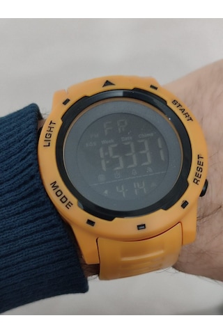 Quamer Erkek Kol Saati Dijital Su Geçirmez 2185 Sarı
