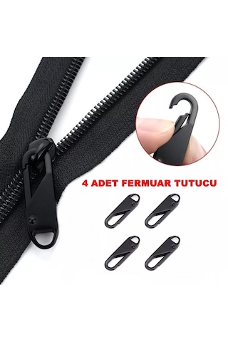 Fermuar Çekmeli Yedek Fermuar Çektirme Sürgüleri Çektirme Valizler 4 Adet