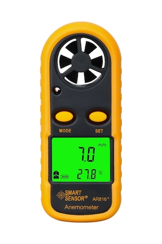 Conventions1 Taşınabilir Rüzgar Hızı Anemometre Termometre Ölçer